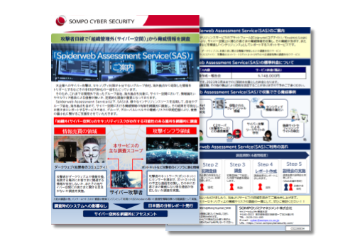 【チラシ】Spiderweb Assessment Service(登録不要)